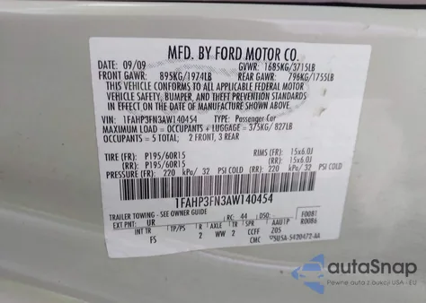 2010 Ford Focus Se from USA, damaged, VIN 1FAHP3FN3AW140454